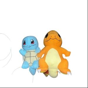Pokemon Squirtle & Charmander Stuffed Animals Set